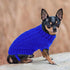 uxcell Small Dog Sweater, Thick Twisted Knit Pullover Turtleneck Apparel, Soft Winter Warm for Small Medium Dogs (Blue,