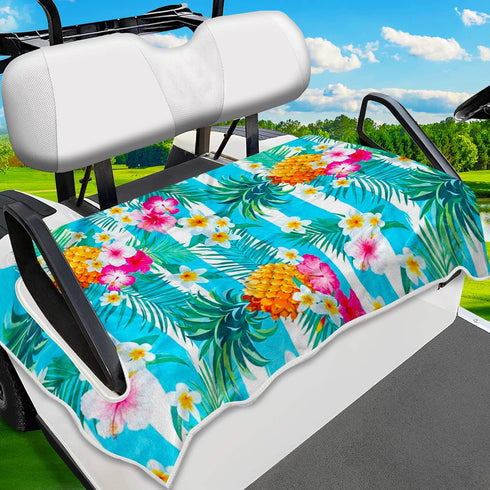 Golf Cart Seat Covers, Universal Seat Towel Blanket for EZGO, Yamaha, Club Cars, 100% Microfiber