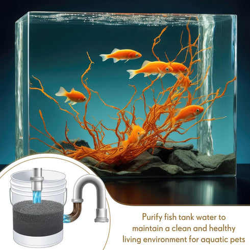 3 5 11" 3 (20-35-50ppi Set) Wonderjune Pcs Gallon Bucket Sponge Filter Aquarium Pond Sponge Filter DIY Foam Sponge