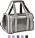 Henkelion Large Dog Cat Carrier: Soft Sided Carrier for Puppies up to 25Lbs, Collapsible Travel Carrier, Grey