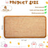 4 Pcs Cat Scratcher Mat Sisal Cat Scratching Pad Scratch Mat for Cat with Adhesive Loop Tape Cat Scratch Pad Rug for Protect Wall Couch Window Perch Cat Wall Furniture Cat Shelves, 15.7x7.8 In (Khaki)