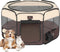 Aivituvin Dog Playpen, Foldable Pet Play Pens with Carrying Bag for Cat,