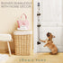 Hanging Door Bells for Potty Training - Decorative Dog Door Bells for Puppy Supplies, Black and White Strap