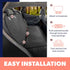 Active Pets Waterproof Dog Car Seat Cover for Back Seat, Suitable for Trucks, Sedans & SUVs (Beige XL)