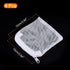 PATIKIL Aquarium Filter Media Bags 10x10cm 4 Pack Fish Tank Mesh Bags with Zipper White