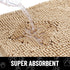 smiry Dog Door Mat for Muddy Paws, Absorbent Non-Slip Washable Mat, Quick Dry Chenille (48x30 Inches, Beige)