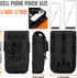 IronSeals 4.7"-6.9" 17 Pro/16 Pro/15 Tactical Phone Holster Pouch, Smartphone Pouch Phone Case Molle Gadget Bag Molle