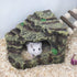 Oooct Hermit Crab Hideout, Resin Simulation Stone Reptile Cave Hideout, Hermit Crab Climbing Toys, Terrarium Habitat