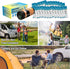 LuckyNov 25 25 8 Pack Portable Toilet Bags with Poo Gels, Gallon Leak-Proof Camping Toilet Waste Bags Absorbent Gel