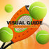 Set 2 MR Sweet Spot Trainer, Tennis Racket Sweet Spot Trainer Protection Cover, Tennis Pointer Swing Training Aid