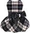 Small Dog Dress, Yorkie Sweater Girl Plaid Fleece Apparel for Chihuahua Cat, Cute Warm Puppy Clothes