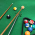 Skylety Pool Cue Snooker Stick - Retractable Billiards Cue Rest with Removable Brass Bridge Head