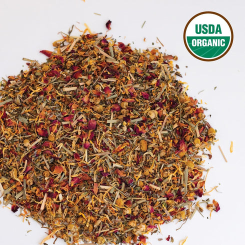(10 oz, Sassafras & Pumpernickel's Certified USDA Organic Chicken Nesting Herbs Resealable Bag) Aromatic Herbs