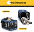Cat Carrier Airline Approved, Soft-Sided Dog Carrier with Safety Leash, Collapsible Pet Transport Carrier for Cats,