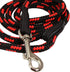 Dogs My Love 6ft Long Braided Rope Dog Leash, Red with Black, 6 Sizes (XSmall: 0.25" Diam)