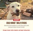 6 Inch (5 Count) 100% Natural Farm Cold-Dried Bully Sticks Odor Free Longer Lasting High Protein Dog Chews Beef Pizzle