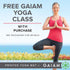 Gaiam Yoga Mat - Premium 6mm Extra Thick Non-Slip Exercise & Fitness Mat for Yoga, Pilates & Floor Workouts (68"L x