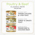 Pack (Pack 30) 3 oz. Fancy Feast Poultry and Beef Feast Classic Pate Collection Grain Free Wet Cat Food Variety