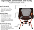 Advnture Club Backpacking 330 Lbs Portable Camping Chair - Lightweight, Compact, Foldable & Sturdy | Chair for Camping