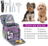 Pet Grooming Bag, Organizer Tote for Dog Grooming Supplies, Perfect for Pet Grooming Tool Kit (Purple)