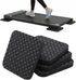 Muimurex 4PCS Anti-Slip Treadmill Mat Pads, 10MM Thick High Density Anti Vibration Walking