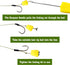 Fishing Carp Hair Boilie Rigs Kit, 45pcs with Curved Barbed Carp Hook, Braided Line, Bait Stopper Tool
