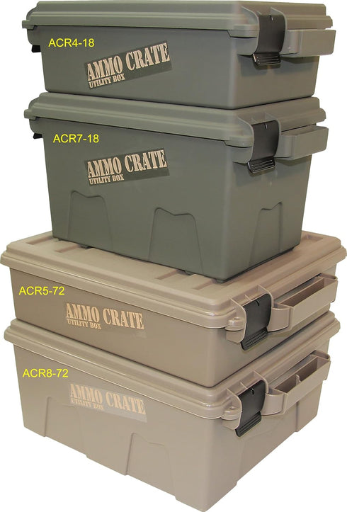 MTM ACR7-18 Large Utility Box Ammo Crate, Green