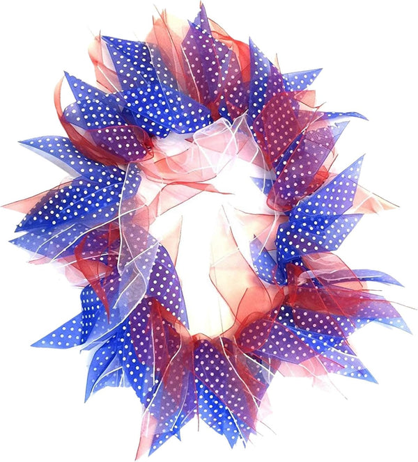Midlee Medium Patriotic Dots Dog Collar for 4th of July