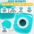 2Pcs Dog Bath Brush Scrubber with Soap Dispenser - Pet Shampoo Brush for Dogs & Cats Bath (Blue)