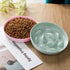 2 Pcs Cat Slow Feeder Bowl, Fun Interactive Cat Dish for Healthy Eating, Dishwasher Safe, Green, Pink