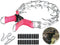 Adjustable Prong Collar for Dogs, Quick-Release Metal Buckle Pinch Collar, Stainless Steel Choker (S/Neck Girth