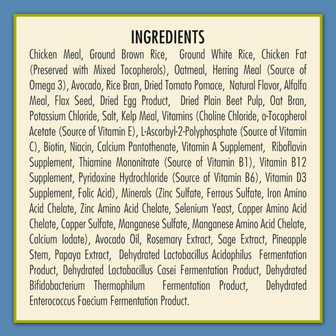 AvoDerm Puppy Dry Dog Food, Chicken & Brown Rice Formula, DHA for Brain & Eye Development, 4.4lb bag