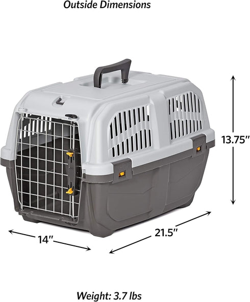 MidWest Homes for Pets Skudo Plastic Carrier, 22-Inch, for XS Dog Breeds up to 12 Pounds