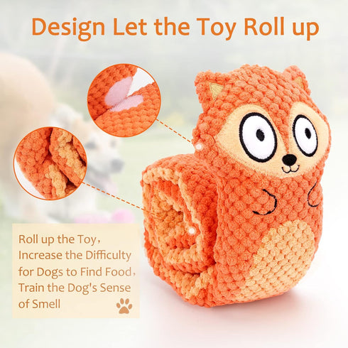 Squeak Dog Puzzle Toys for IQ Training, Snuffle Toys for Puppy Foraging Instinct