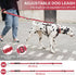 Tactical Dog Leash Heavy Duty - 4-6FT Shock Absorbing Bungee with Reflective Military Strong No Pull, 2 Padded Handles,