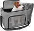 SlowTon Dog Booster Car Seat - Reinforced Safe Pet Car Seat with Waterproof Pee Pad and Portable Collapsible Carrier
