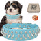 TEEMERRYCA Adjustable Microfiber Leather Spiked Studded Dog Collars with Squeak Ball Gift for Small Medium Large Pets