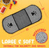 2 Pcs Microfiber Dog Towels for Drying, Includes Silicone Pet Brush, Pet Towels for Dogs