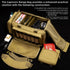 Range Bag for Handgun Ammo Shooting, L/XL Gun Case Carry 5+ Pistols with Lockable Zipper Molle Strap