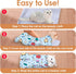27.5 27.5in Cat Grooming Wrap for Cutting Nails, * Self-Adherent Cat Scratching Blanket for Nail Clipping Ear Cleaning