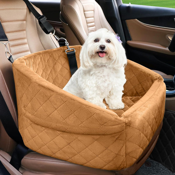 NEEZUKAR Dog Car Seat for Small Medium Dogs,Detachable Washable Dog Booster Seat