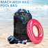 Swimming BROTOU Drawstring Bag Heavy Duty Mesh Bag Gym String Bag with Pocket Sport Equipment Bag for Yoga Beach