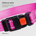 CollarDirect Reflective Dog Collar for Small, Medium, Large Dogs, Quick Release Buckle, Pink