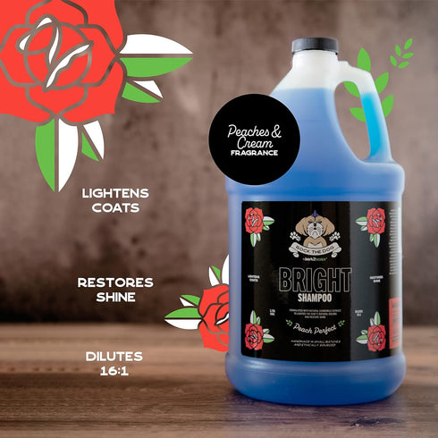 Bark2Basics Rock The Dog Brightening Pet Shampoo - 1 Gallon for Lightening and Whitens Fur, Concentrated