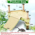 Small Floating Basking Platform for Aquatic Turtles, Decorative Aquarium Dock with Ramp Ladder