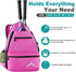 Himal Outdoors Tennis Backpack - Large Storage for 2 Rackets and Necessities, Suitable for All Ages