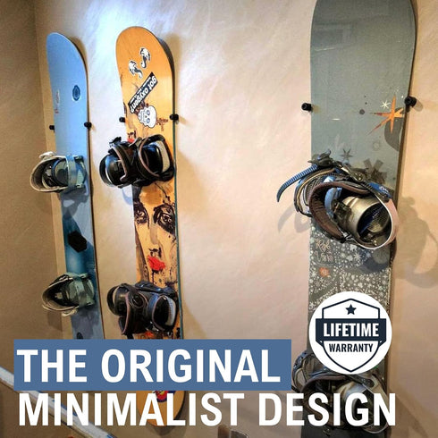 StoreYourBoard Minimalist Snowboard Wall Mount, Indoor Display Storage Rack