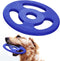 SuperChewy Tough Tug-of-War Flying Disc Toy - Lifetime Replacement, Strong Natural Rubber, Great Tug Disc Fetch Toy for