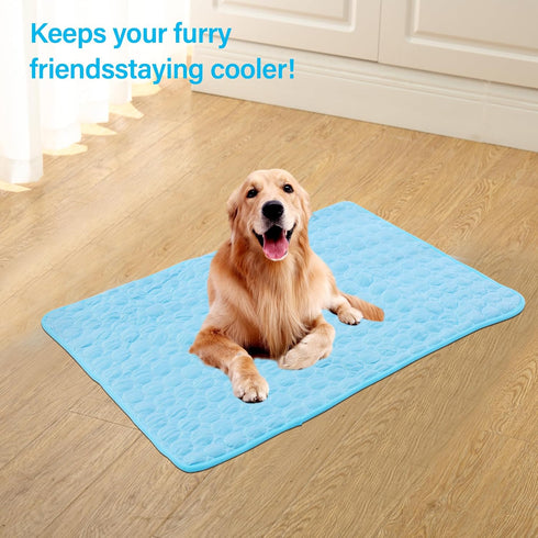 Cooling Mat for Large Dogs and Cats, Portable Pet Cooling Pad for Summer, Easy to Clean & Machine Washable (X-Large,