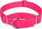 Country Brook Petz Martingale Dog Collar, Heavy-Duty Training Collar, Hot Pink, 1 Inch, Large